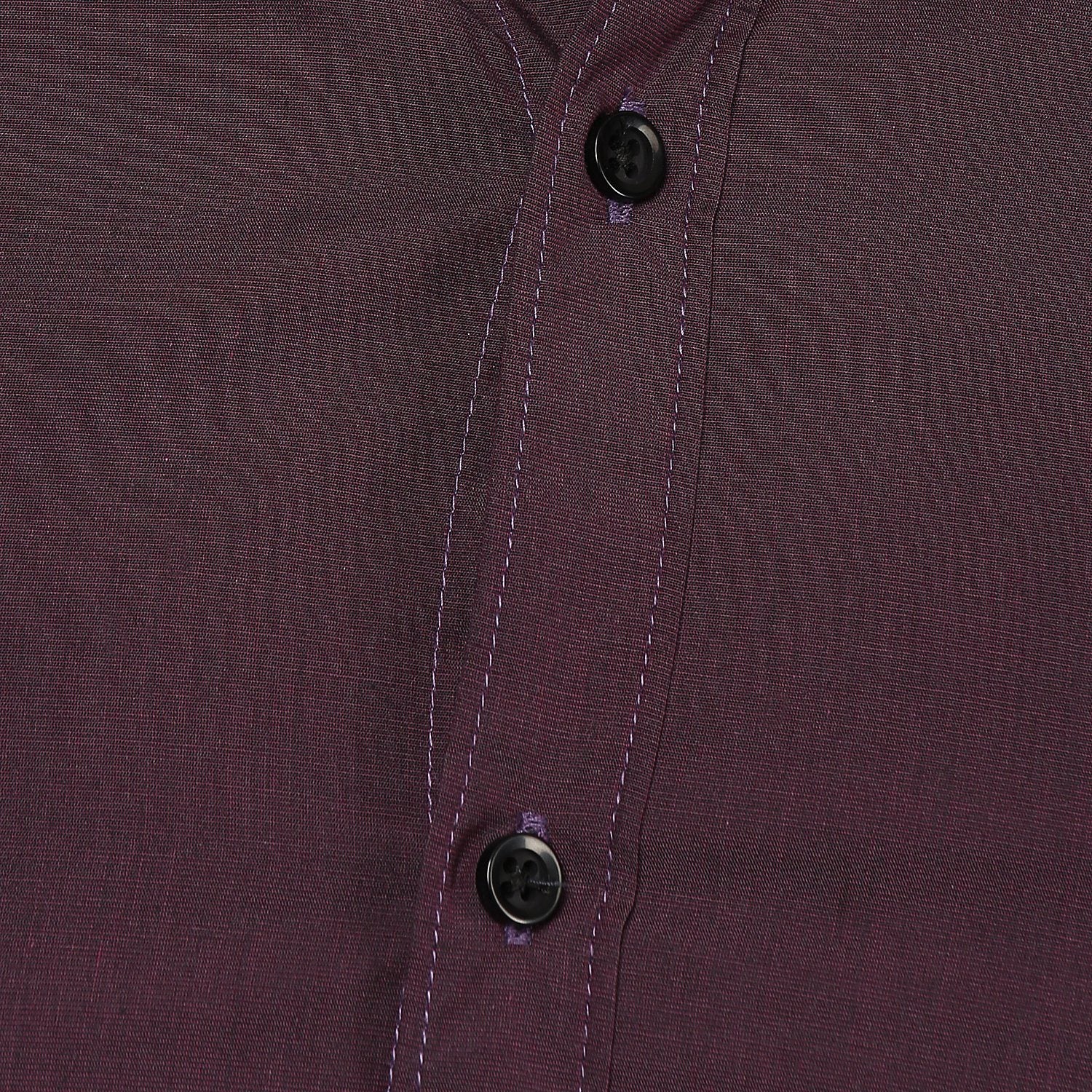 Burgandy Button Down Slim Fit Shirt