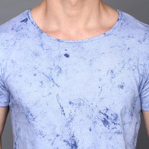 Pastel Blue Cloud wash T-shirt