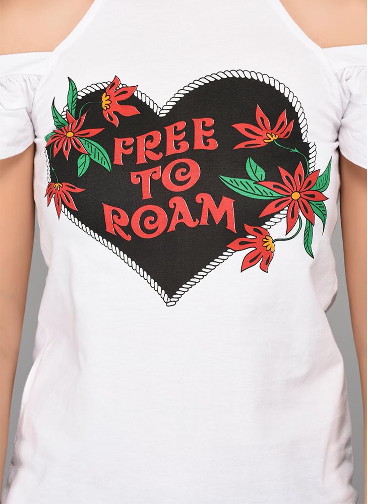 'Free to Roam' Graphic Printed T-Shirt