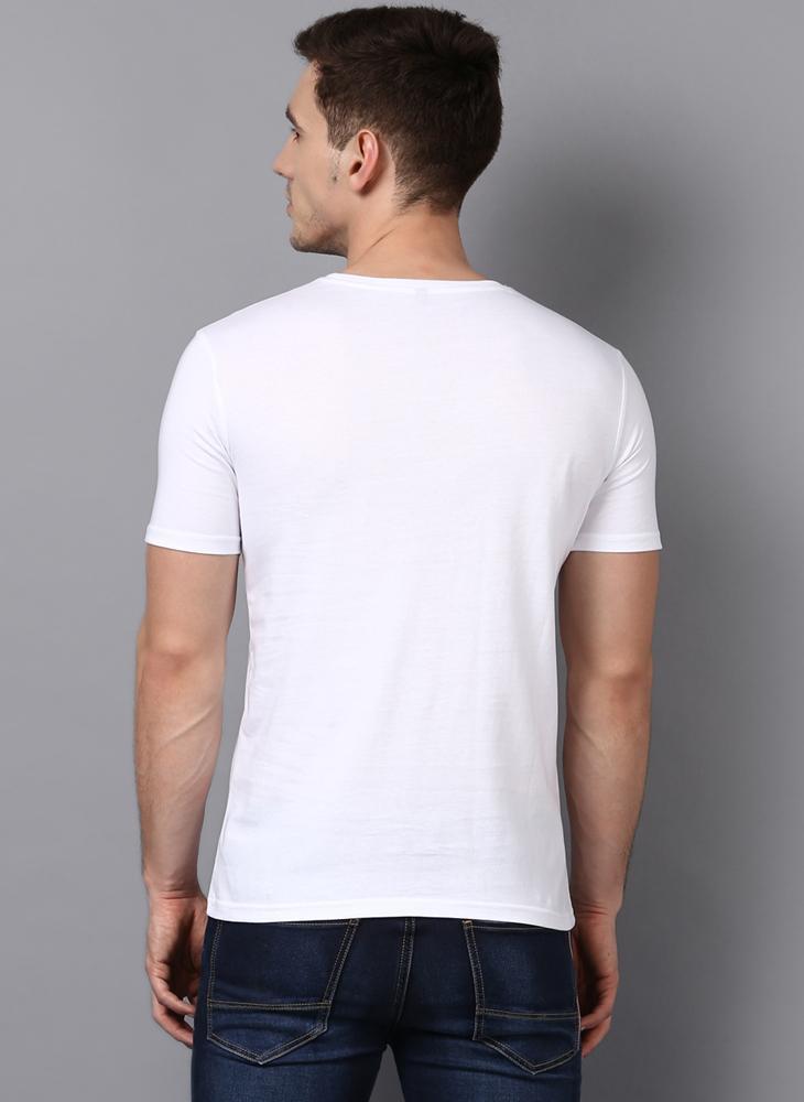 'COCAINE DIET' Printed Basic White T-Shirt