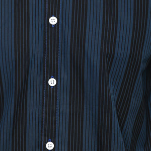 Teal Contrast Stripe Shirt
