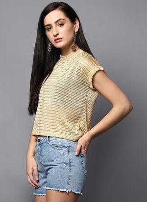 Pastel Yellow Box-Fit Top