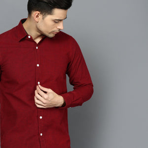 Brushed Cotton Bright Red Shirt