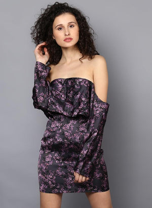 bardot loose dress Bardot Adoni Foldover Off-The-Shoulder Stretch Lace Maxi Dress