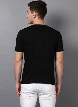 'COCAINE DIET' Printed Basic Black T-Shirt